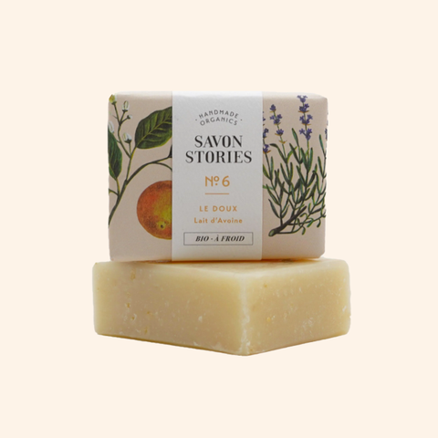 Jabón sólido de leche de avena