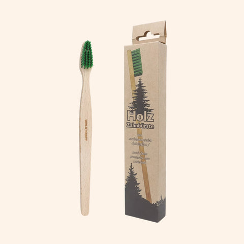 Cepillo de dientes para adultos de madera de haya