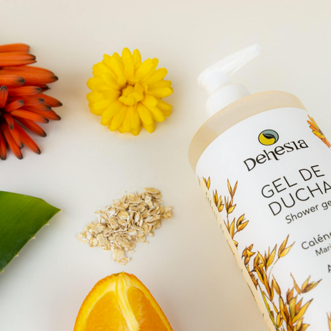 Gel de ducha de caléndula y avena